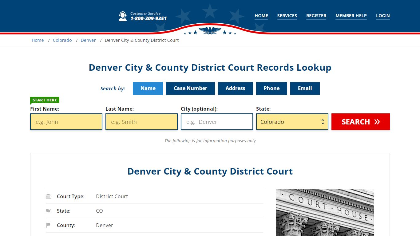 Denver City & County District Court Records Lookup